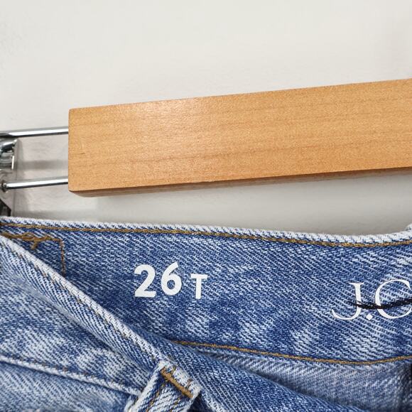 J.Crew 84' Low Rise Distressed Wide Leg Jean Synniva Wash Size 26 Tall NWT - Picture 6 of 10